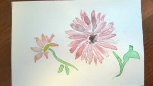 Flower watercolour