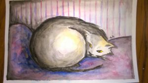 Cat watercolour