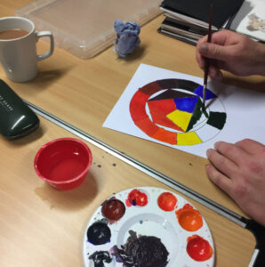 Colourwheel painting