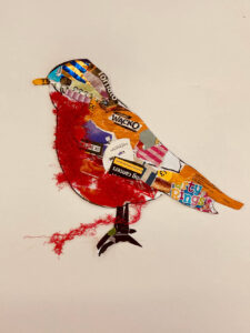 Bird from Recycled Materials