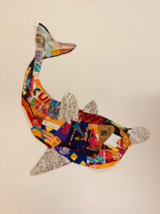 Whale from Recycled Materials