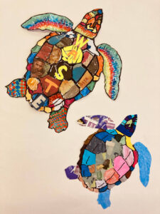 Turtles from Recycled Materials