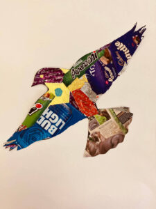Seabird from Recycled Materials